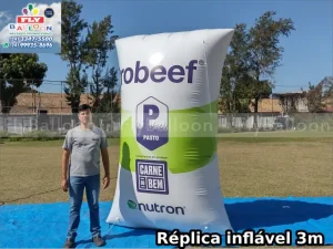replica inflável gigante promocional probeef nutrição animal