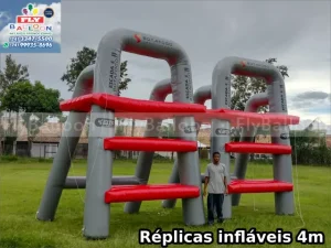 replicas infláveis gigantes promocionais escadas botafogo